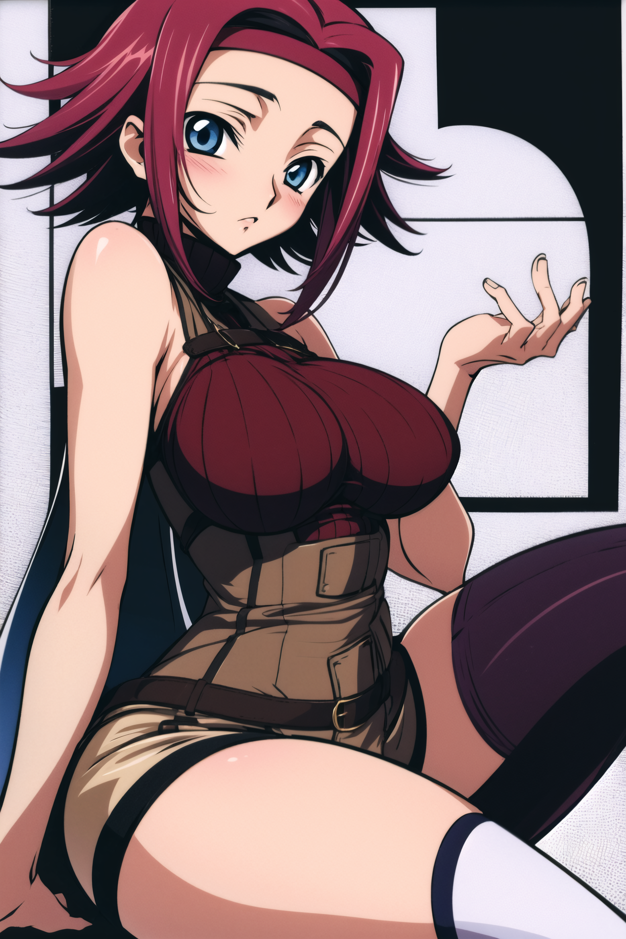 21854-1851813243-1girl, kallen stadtfeld, solo, thighhighs, breasts,large breasts, red hair, blue eyes, blush, headband, sleeveless turtleneck, t.png